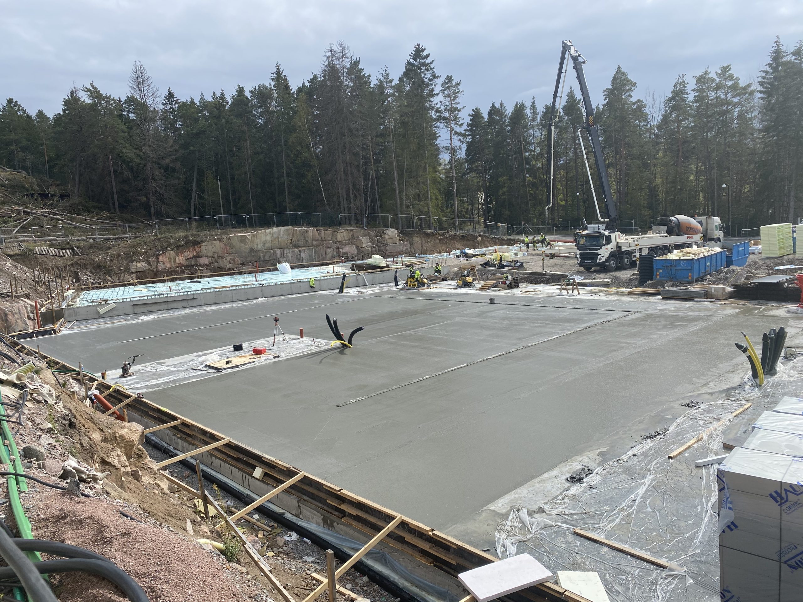 Betonggjutningsprojekt.